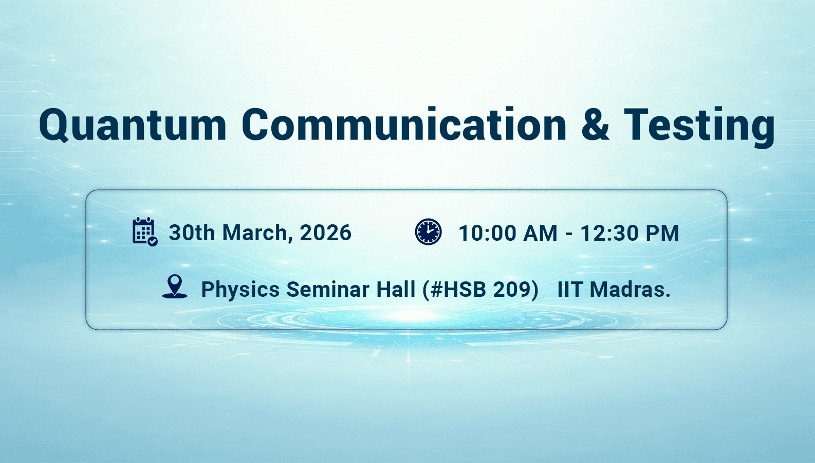  Quantum Communication and Testing