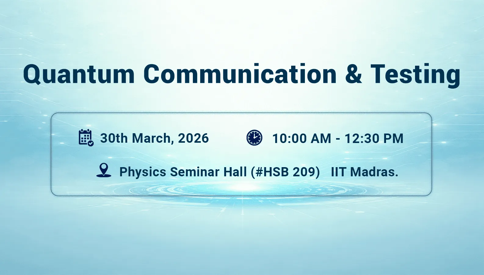  Quantum Communication and Testing
